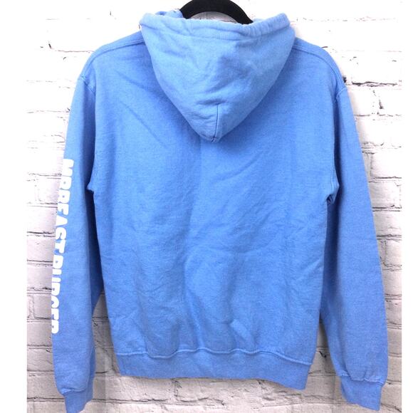 Mr. Beast Burger Retro Graphic Kangaroo Pocket Hooded Pullover Sweatshirt S - Picture 7 of 13